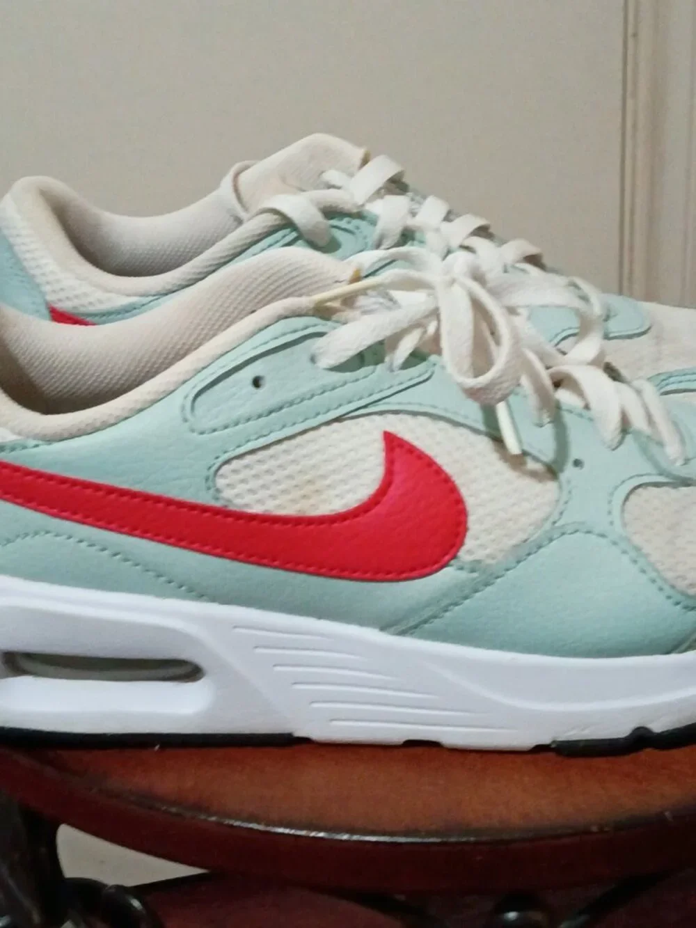 Nike Air Max SC SE Womens Size 9.5 White Blue Athletic Running Shoes Sneakers